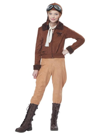 Disfraz de aviadora para niña