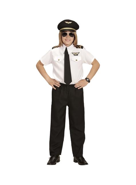 Disfraz de piloto de aviación infantil