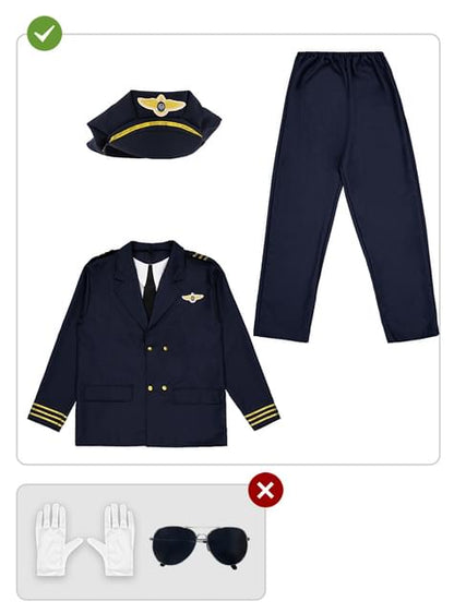 Disfraz de piloto de aviones para hombre - Funiglobal | Funidelia