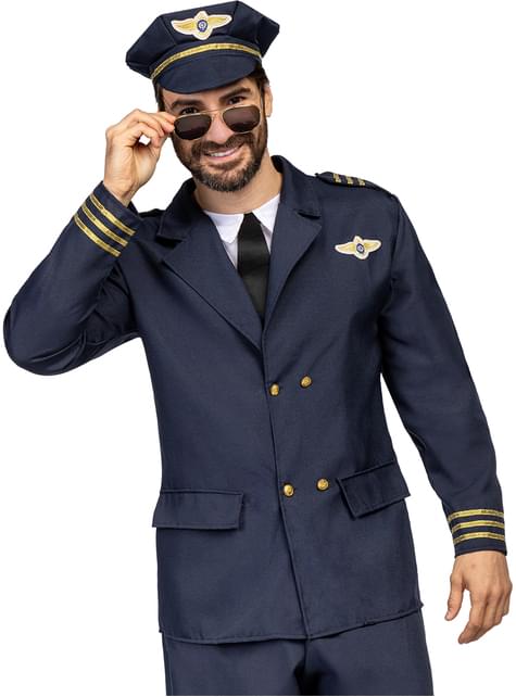 Disfraz de piloto de aviones para hombre - Funiglobal | Funidelia