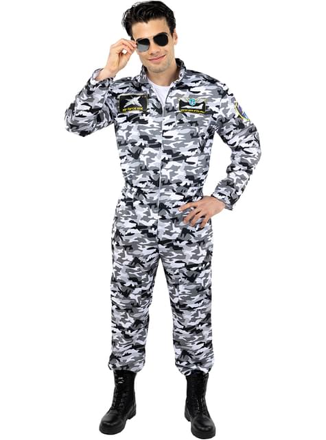 Disfraz de piloto de caza para hombre - Funiglobal | Funidelia