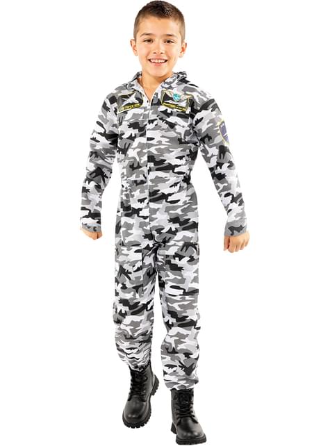 Disfraz de piloto de caza para niño - Funiglobal | Funidelia