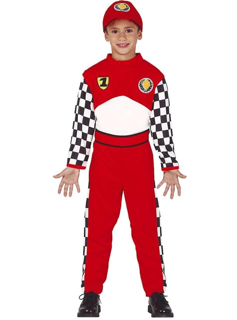Disfraz de piloto de Formula 1 para niño - Guirca | Funidelia