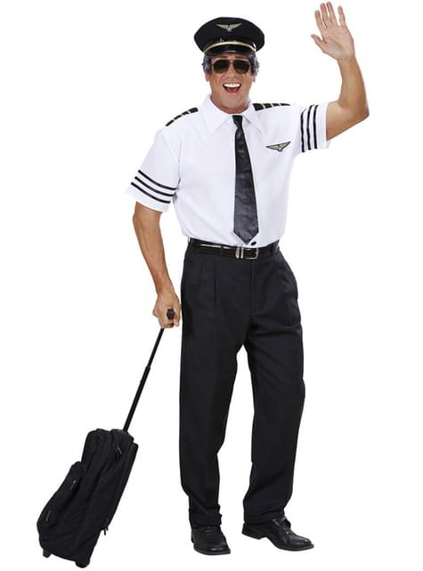 Disfraz de piloto viajero para hombre