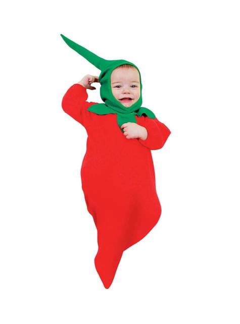 Disfraz de pimiento rojo para bebé