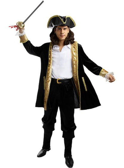 Disfraz de pirata deluxe para hombre - Colección colonial - Funiglobal | Funidelia