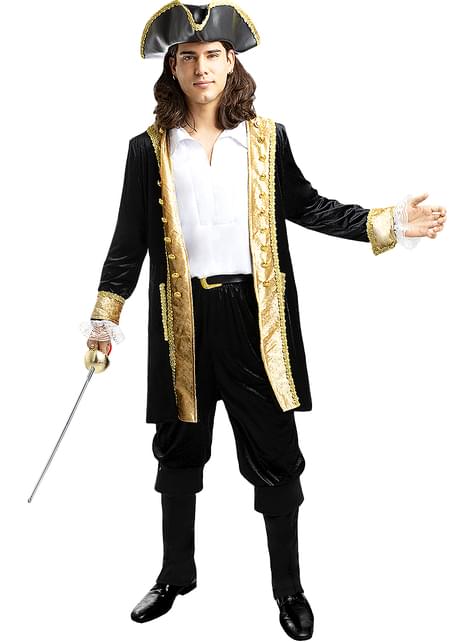 Disfraz de pirata deluxe para hombre - Colección colonial - Funiglobal | Funidelia