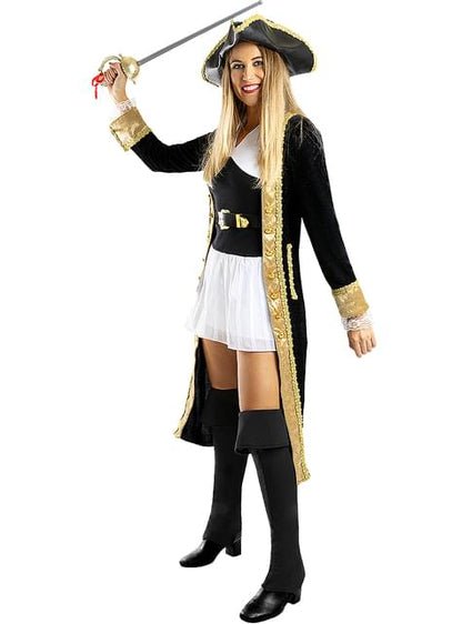 Disfraz de pirata deluxe para mujer - Colección colonial - Funiglobal | Funidelia