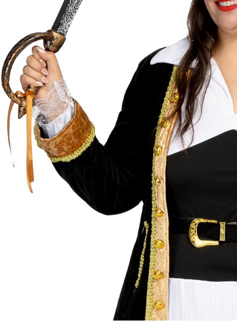 Disfraz de pirata deluxe para mujer talla grande - Colección colonial - Funiglobal | Funidelia