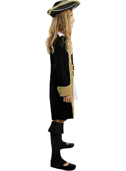 Disfraz de pirata deluxe para niña- Colección colonial - Funiglobal | Funidelia