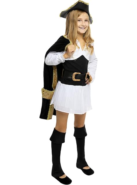 Disfraz de pirata deluxe para niña- Colección colonial - Funiglobal | Funidelia