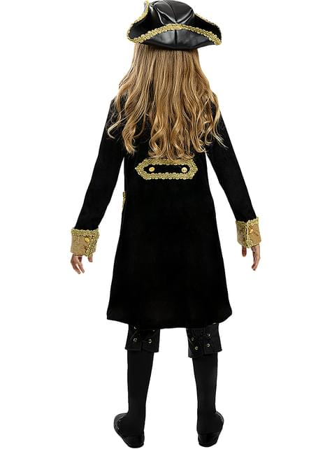 Disfraz de pirata deluxe para niña- Colección colonial - Funiglobal | Funidelia