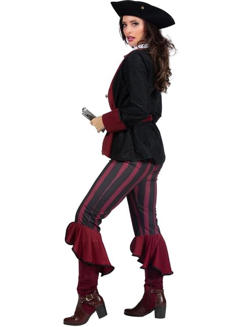 Disfraz de pirata Lady Burgundy para mujer - Wilbers | Funidelia