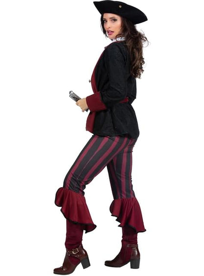 Disfraz de pirata Lady Burgundy para mujer - Wilbers | Funidelia