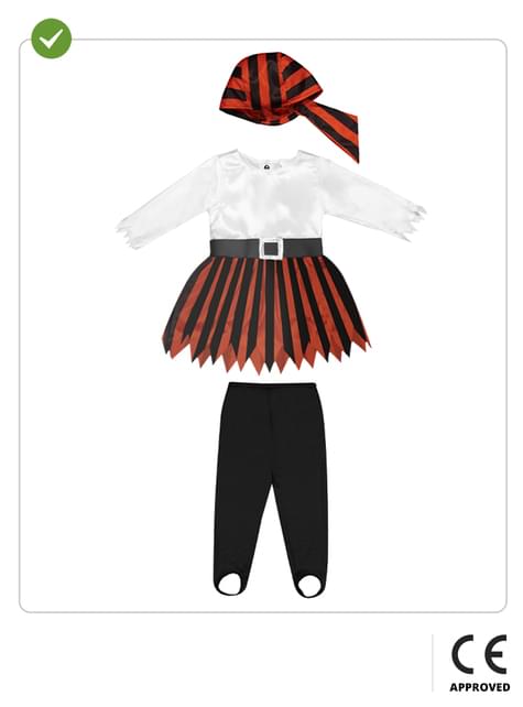 Disfraz de pirata para bebé niña - Colección bucanero - Funiglobal | Funidelia