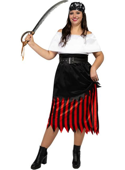Disfraz de pirata para mujer talla grande - Colección bucanero - Funiglobal | Funidelia