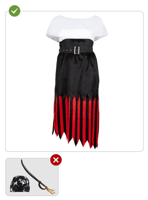 Disfraz de pirata para mujer talla grande - Colección bucanero - Funiglobal | Funidelia