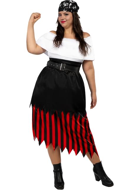 Disfraz de pirata para mujer talla grande - Colección bucanero - Funiglobal | Funidelia
