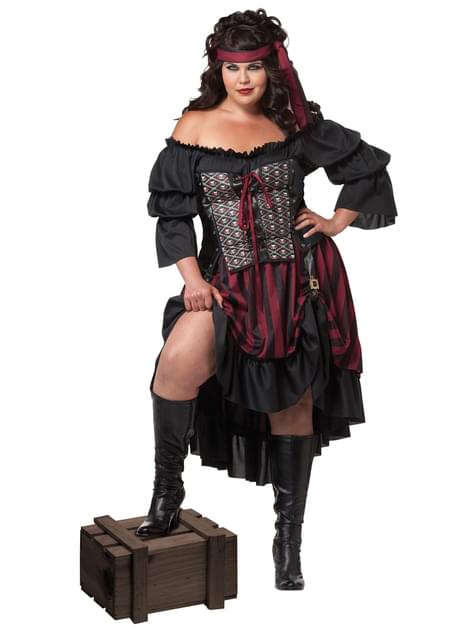 Disfraz de pirata para mujer talla grande