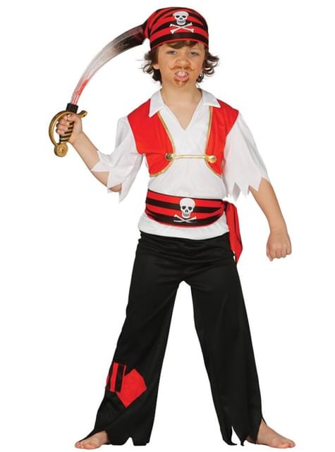 Disfraz de pirata salvaje para niño - Guirca | Funidelia