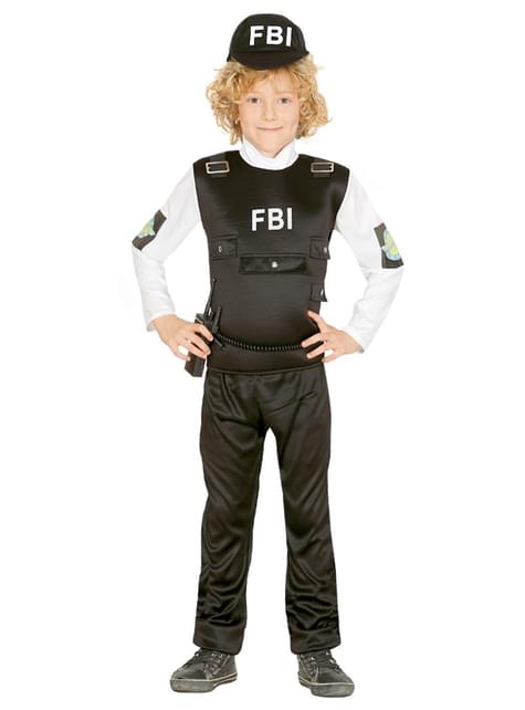 Disfraz de policía del FBI infantil