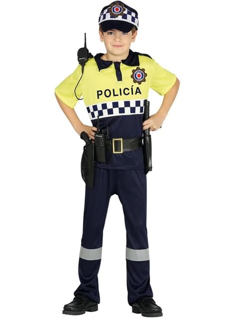 Disfraz de policía local para niño - Guirca | Funidelia