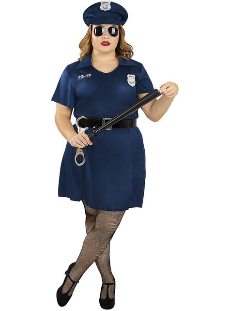 Disfraz de policía para mujer talla grande - Funiglobal | Funidelia