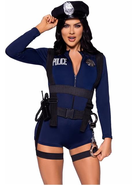 Disfraz de policía uniforme sexy para mujer - Leg Avenue | Funidelia