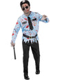 Disfraz de policía zombie para hombre talla grande - Funiglobal | Funidelia