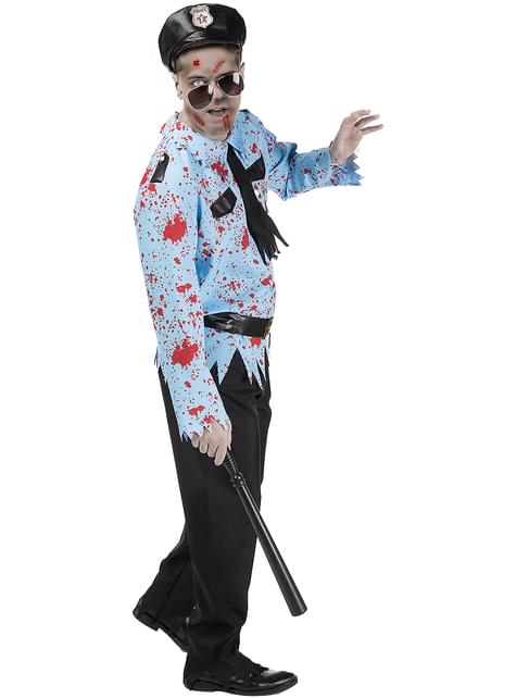 Disfraz de policía zombie para hombre - Funiglobal | Funidelia