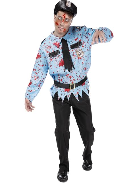 Disfraz de policía zombie para hombre - Funiglobal | Funidelia