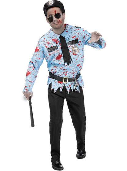 Disfraz de policía zombie para hombre - Funiglobal | Funidelia
