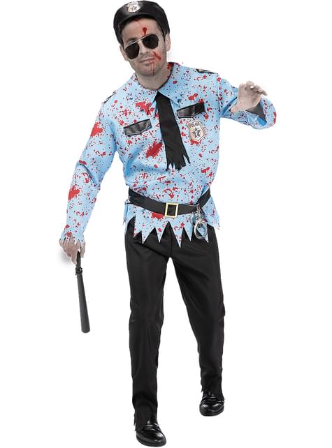 Disfraz de policía zombie para hombre - Funiglobal | Funidelia