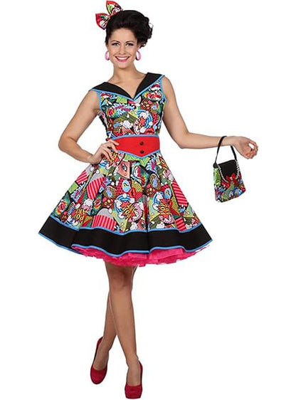 Vestido Pop Art pin up para mujer - Wilbers | Funidelia