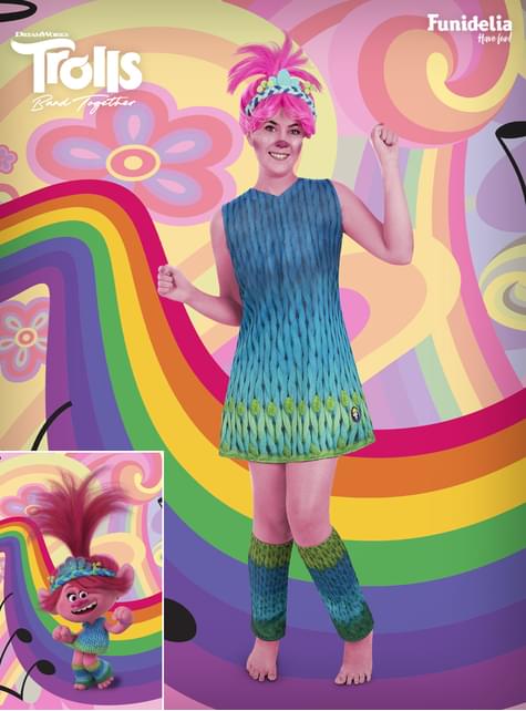 Disfraz de Poppy para mujer - Trolls 3 - Funiglobal | Funidelia