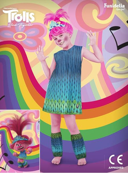 Disfraz de Poppy para niña - Trolls 3 - Funiglobal | Funidelia