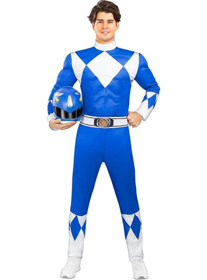 Disfraz de Power Ranger Azul para adulto - Funiglobal | Funidelia