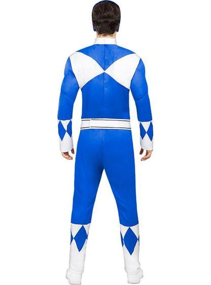Disfraz de Power Ranger Azul para adulto - Funiglobal | Funidelia
