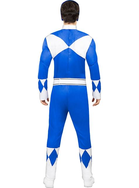 Disfraz de Power Ranger Azul para adulto - Funiglobal | Funidelia
