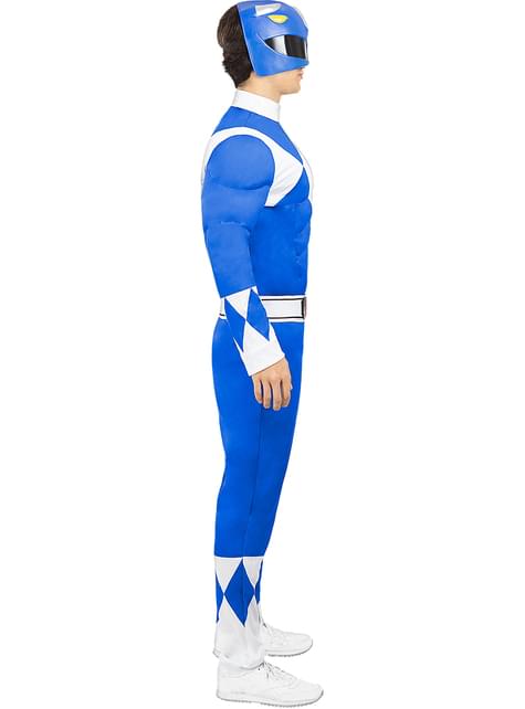 Disfraz de Power Ranger Azul para adulto - Funiglobal | Funidelia