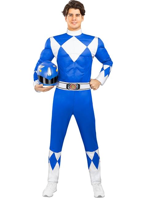 Disfraz de Power Ranger Azul para adulto - Funiglobal | Funidelia