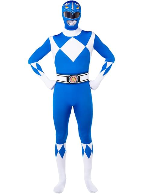 Disfraz de Power Ranger Azul Segunda piel - Funiglobal | Funidelia