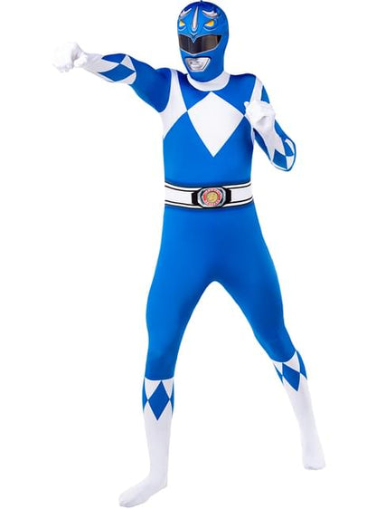 Disfraz de Power Ranger Azul Segunda piel - Funiglobal | Funidelia