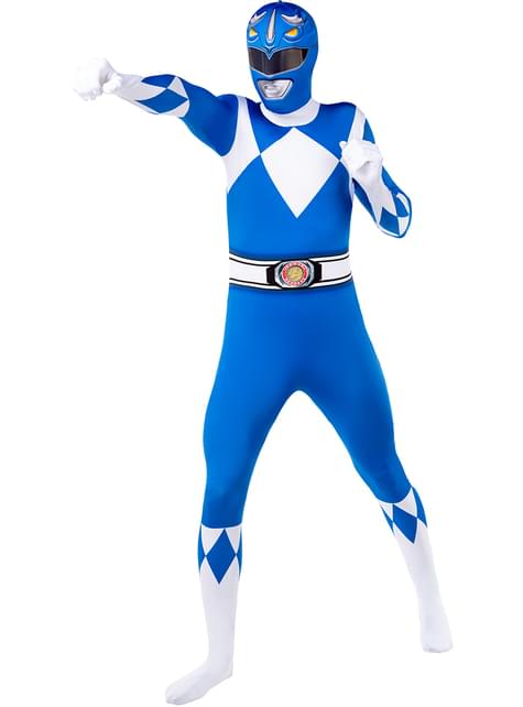 Disfraz de Power Ranger Azul Segunda piel - Funiglobal | Funidelia