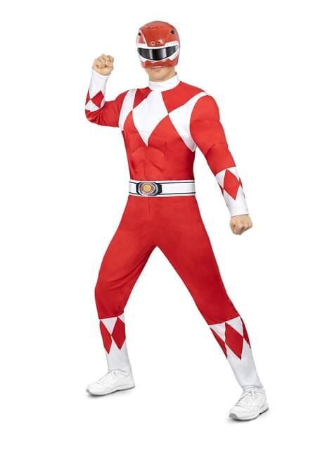 Disfraz de Power Ranger Rojo para adulto - Funiglobal | Funidelia