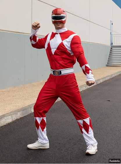 Disfraz de Power Ranger Rojo para adulto - Funiglobal | Funidelia