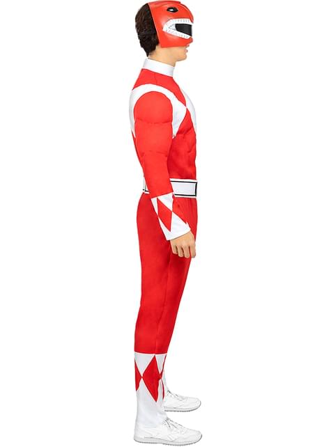 Disfraz de Power Ranger Rojo para adulto - Funiglobal | Funidelia