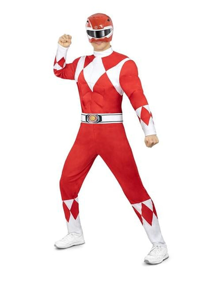 Disfraz de Power Ranger Rojo para adulto - Funiglobal | Funidelia
