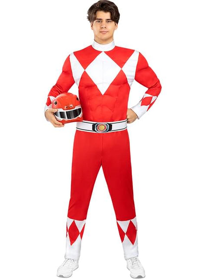 Disfraz de Power Ranger Rojo para adulto - Funiglobal | Funidelia