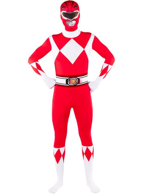 Disfraz de Power Ranger rojo segunda piel - Funiglobal | Funidelia